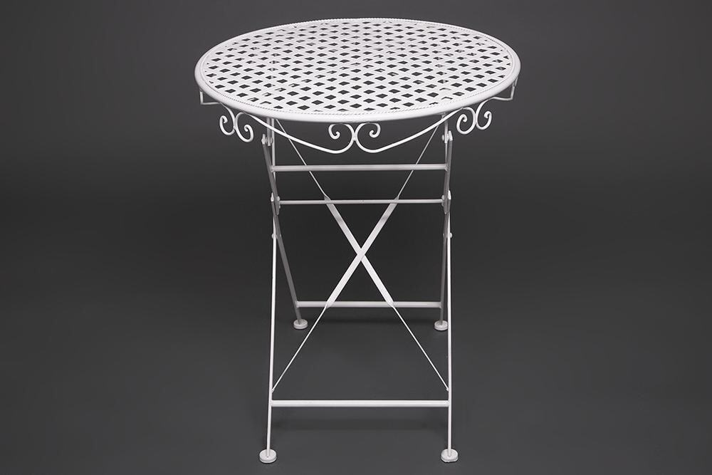 Стол Secret De Maison Patio стальной сплав, 60Dх70см, butter white