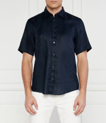 Льняная рубашка S-LIAM-ken BOSS BLACK - темно-синий(50515156)