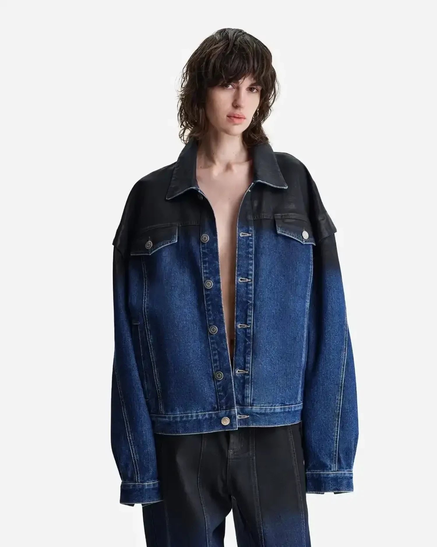 Куртка из денима Laminated