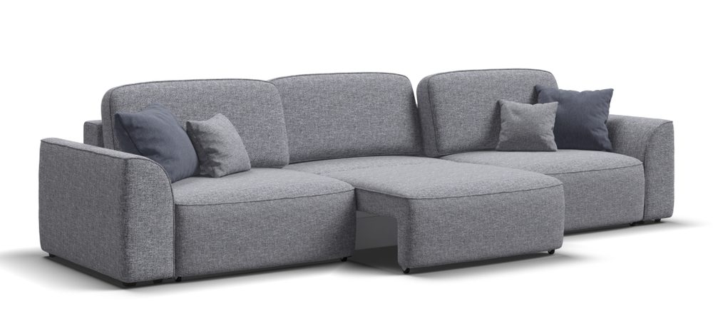 Диван Кинг Макс Рогожка Венто серый