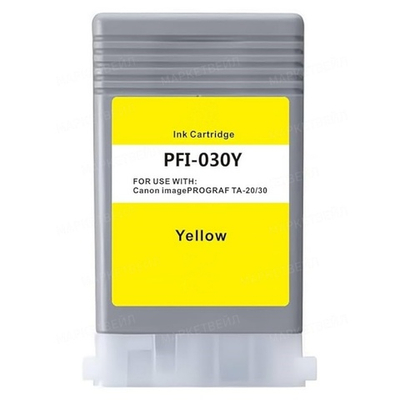 Картридж MyInk, аналог CANON PFI-030Y для iPF TA-20/TA-30/TM-240/ТМ-340 Yellow (55ml, Pigment)