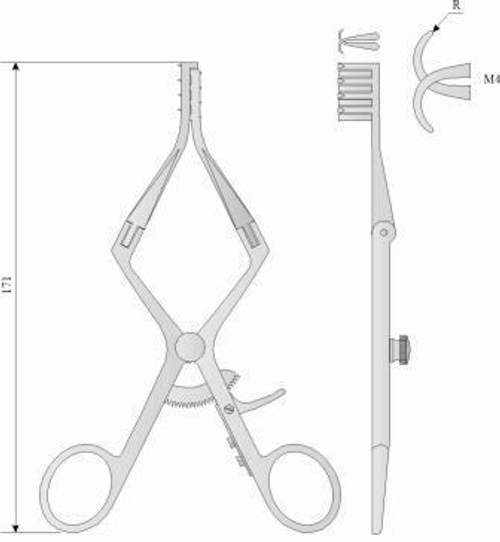 МЖ- 4/26 РАНОРАСШИРИТЕЛИ В СЛЕДУЮЩИХ ИСПОЛНЕНИЯХ (3 ВИДА): УНИВЕРСАЛЬНЫЙ МИКРОХИРУРГИЧЕСКИЙ С ОСТРЫМ