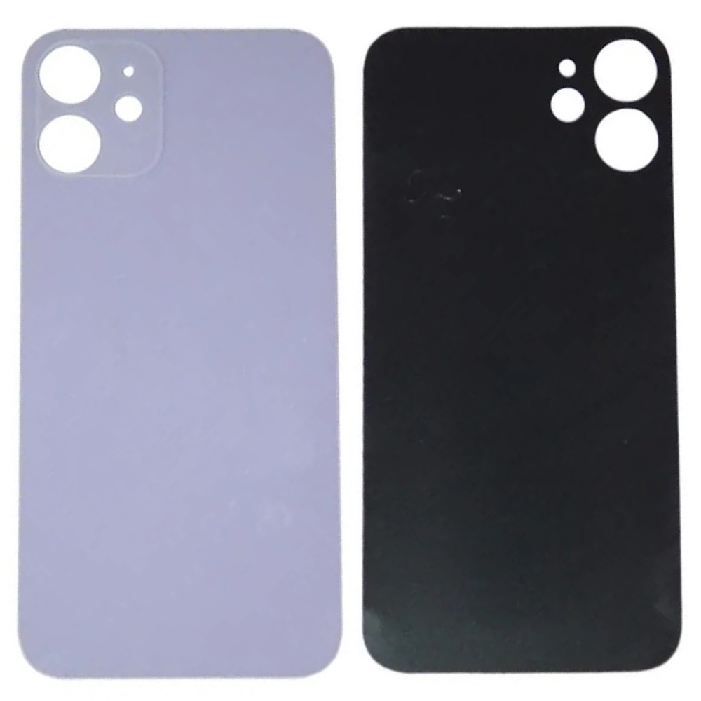 Задняя крышка для Apple iPhone 12 mini Фиолетовый (стекло, широкий вырез под камеру)