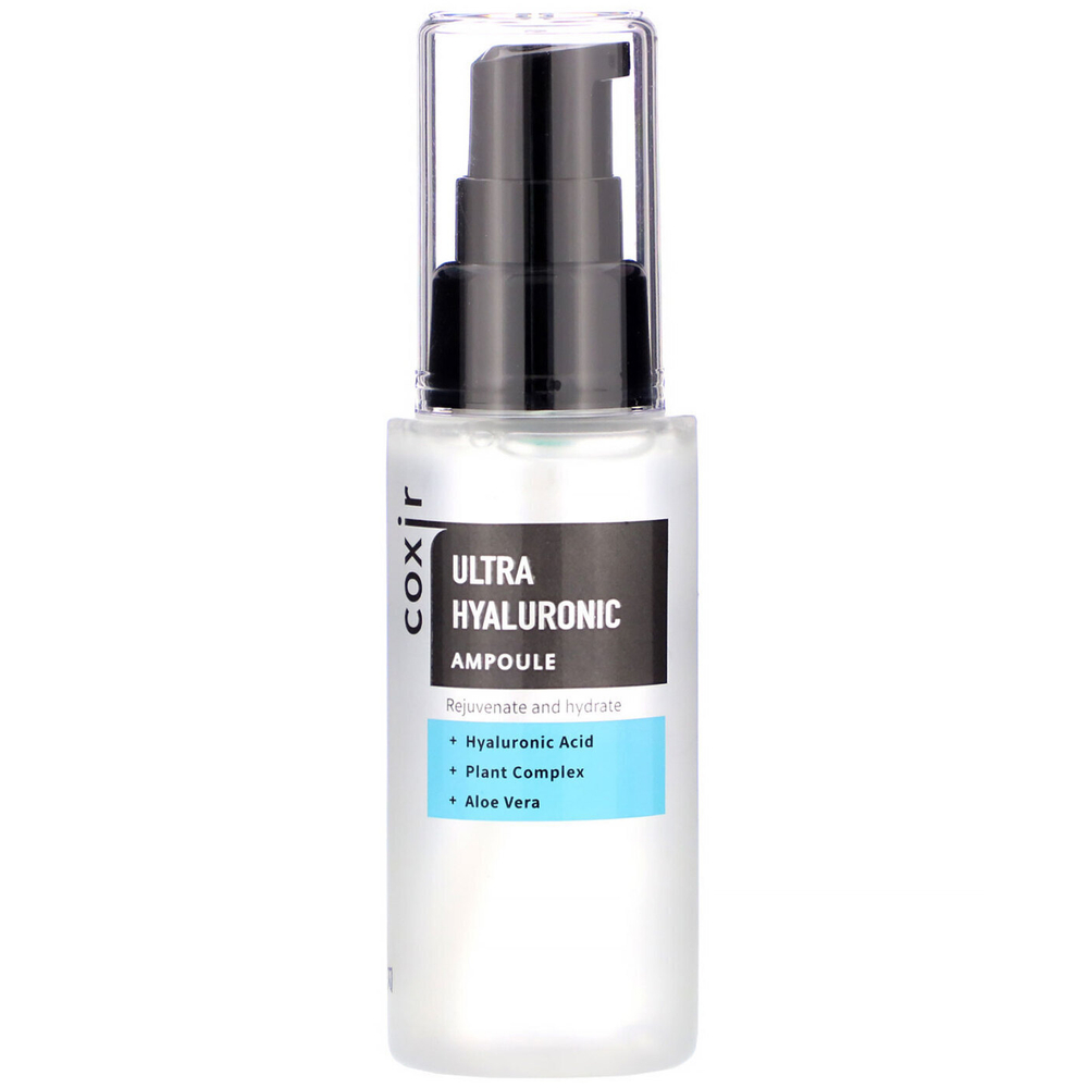 Ампульная корейская  сыворотка увлажняющая с гиалуроновой кислотой Coxir Ultra Hyaluronic Ampoule, 50 мл