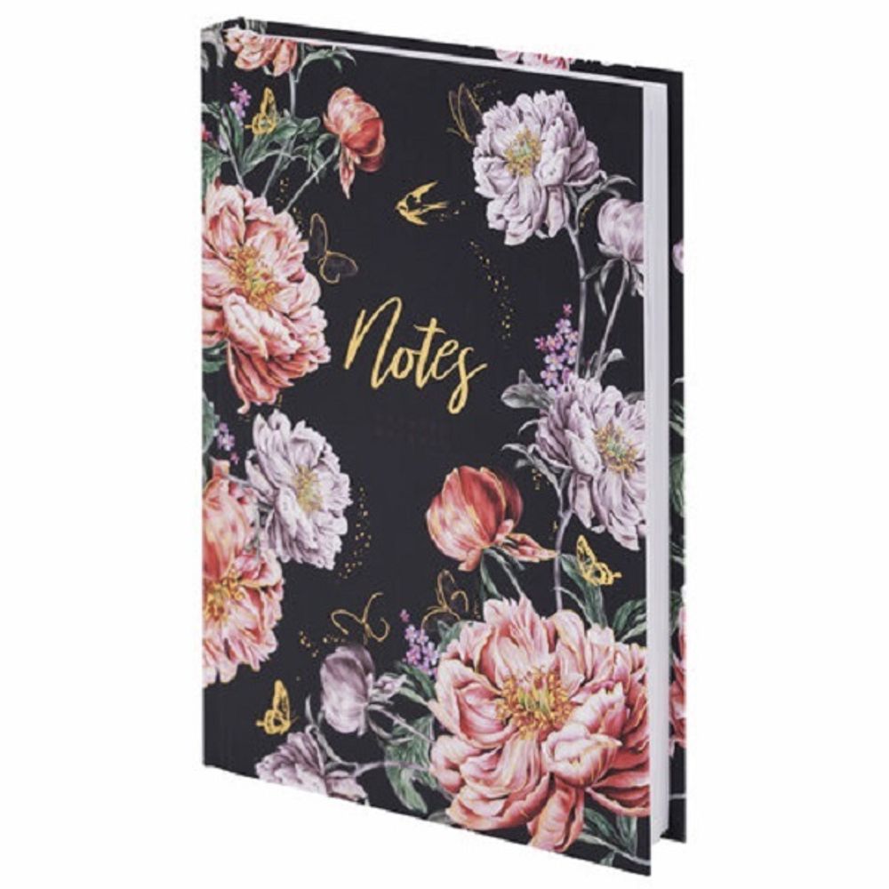 Ежедневник недатированный Staff А5 128 л. обложка твёрдая Flowers