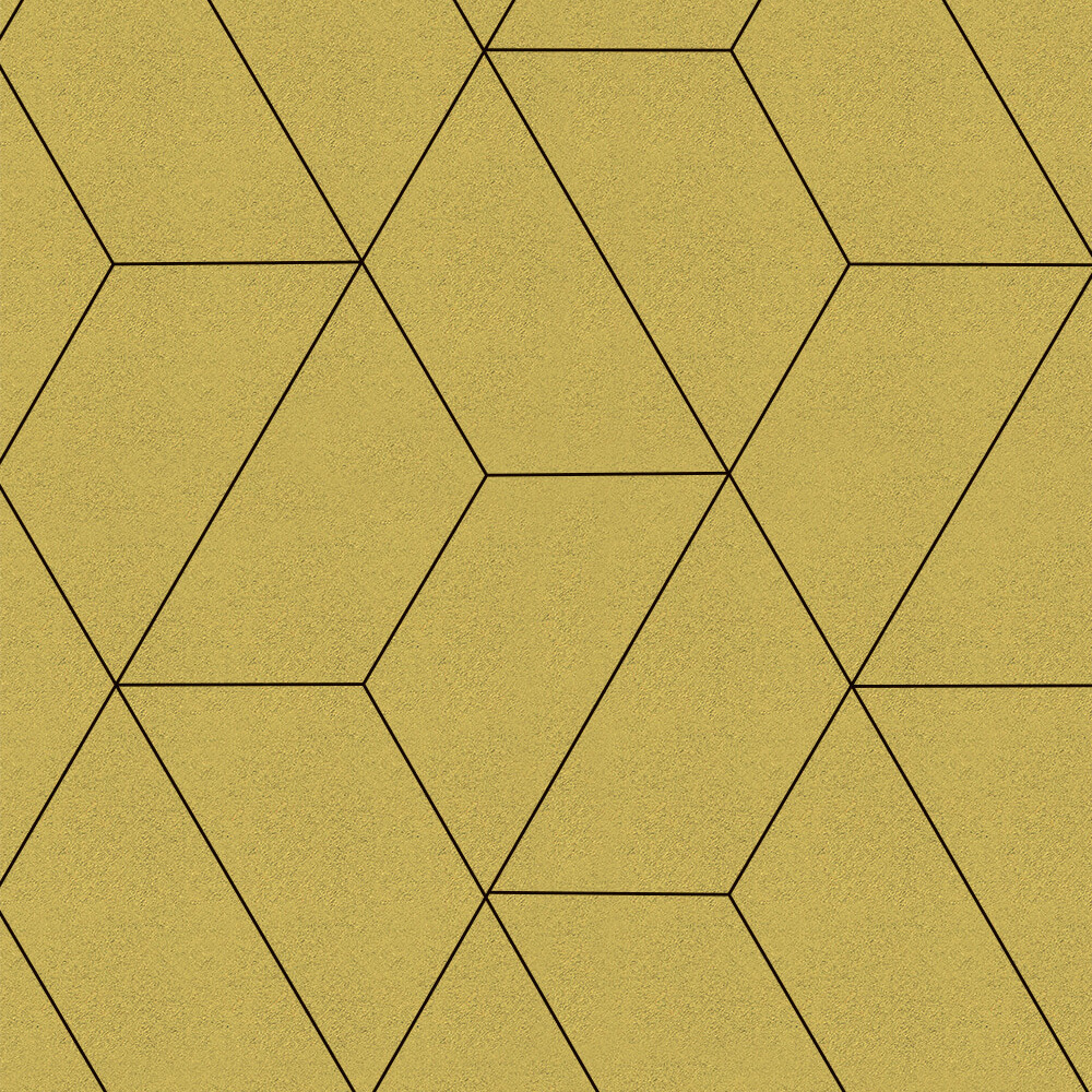 Тротуарная плитка ТРАПЕЦИЯ - Стандарт Желтый