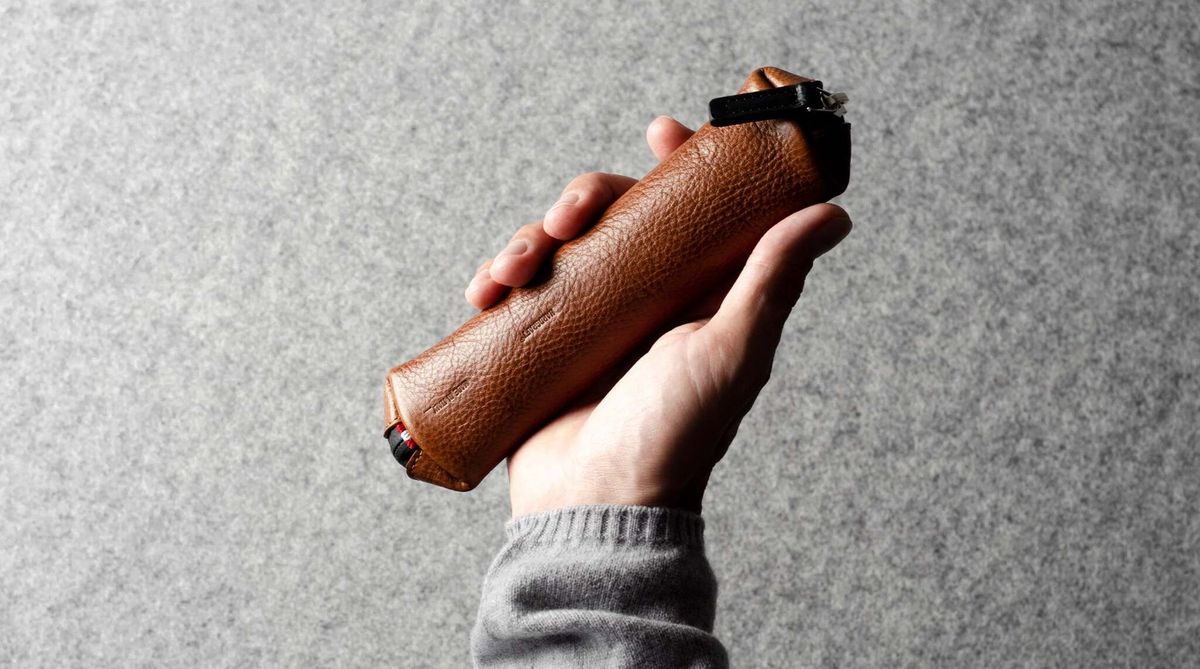 Hard Graft Fat Stick Pencil Case Classic — пенал из кожи