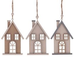 GAEM Украшение новогоднее "Дом", 3в., L8 W1 H13,5 см, 3в.