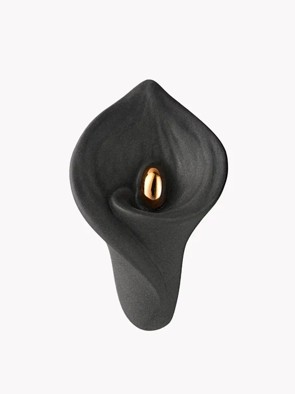 Кольцо Каллы XL, серый фарфор