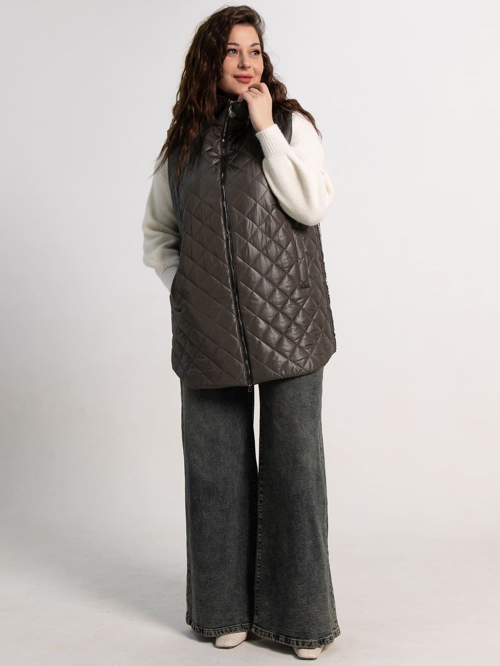 Жилет утепленный Фирменный стиль (хаки) Б15321-18М LT Collection