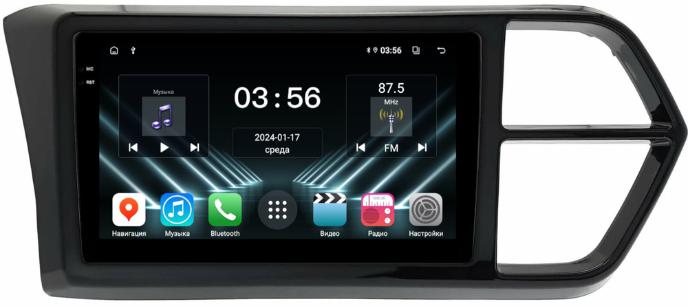 Магнитола для Jetta VS5, VS7 - FarCar DX10-9512-VS монитор 10.36" IPS на Android 13, 4+64Гб, CarPlay