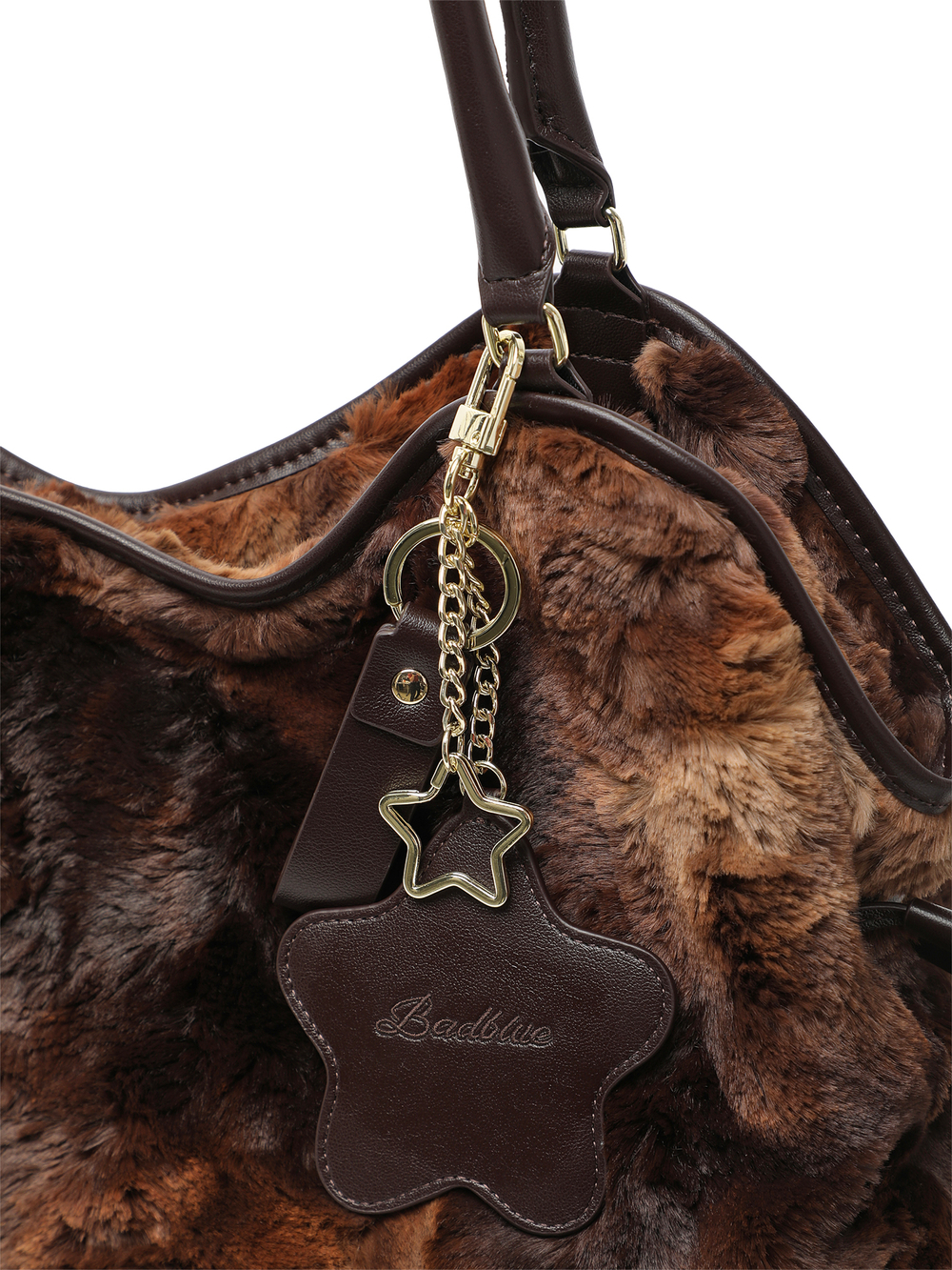 Сумка Eco Fur Dimsum Brown