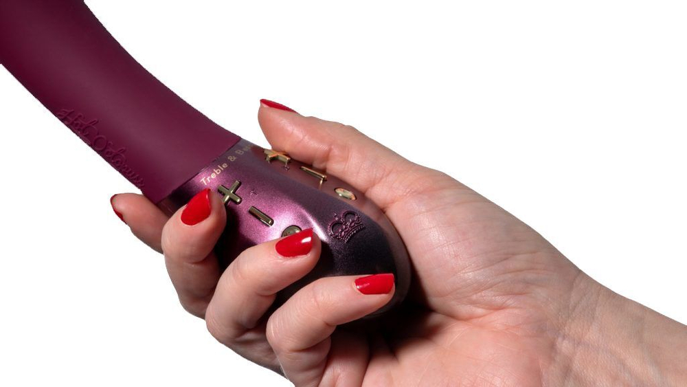 Фиолетовый вибратор Kurve с двумя моторами - 19,4 см. (Цвет: фиолетовый)