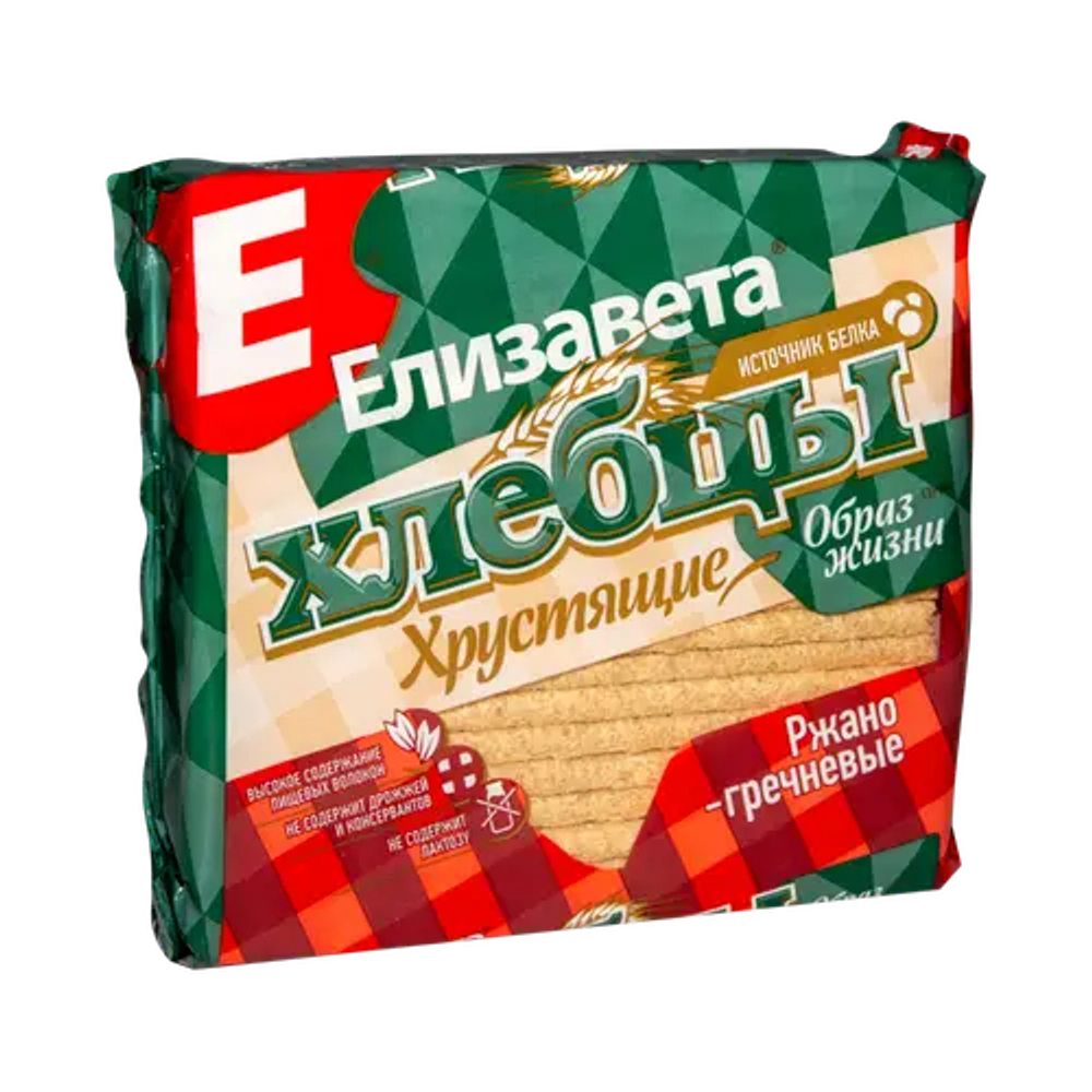 Хлебцы хрустящие Елизавета ржано-гречневые, 90 г