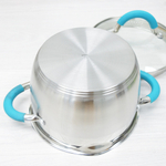 Кастрюля 2,9л нерж со стеклянной крышкой "Bravo"