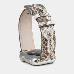 Ремешок для Apple Watch 40/41/42 mm из кожи питона, натурального цвета
