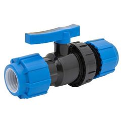 Кран шаровой ТПК-АКВА компрессионный разъемный d 32, 555220032