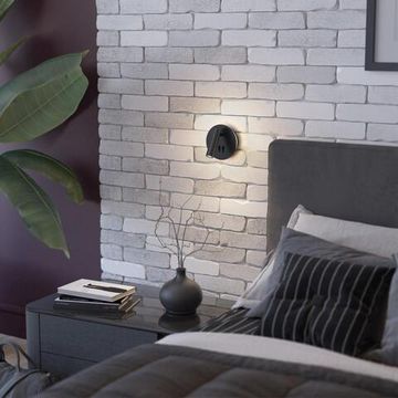 3911/9WL HIGHTECH ODL20 409 черн/металл Наст-й св-к с лампой д/чтения с выкл LED 9W 3000K 220V BEAM