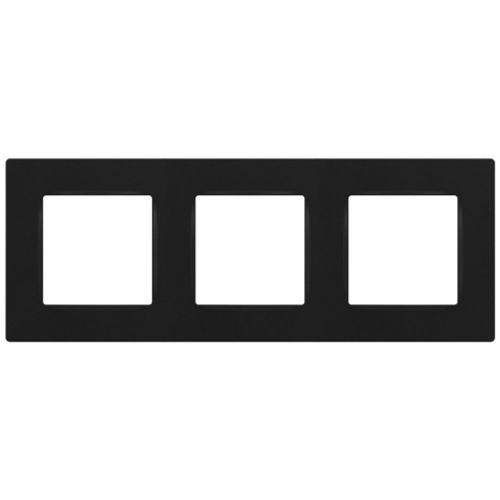 Рамка для розеток и выключателей ЭРА Серия 12 12-5203-05 на 3 поста, Классик, антрацит