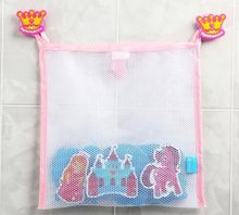 Набор игрушек для ванны Принцесса: фигурки-стикеры из EVA, 3 шт. + сетка для хранения игрушек на присосках