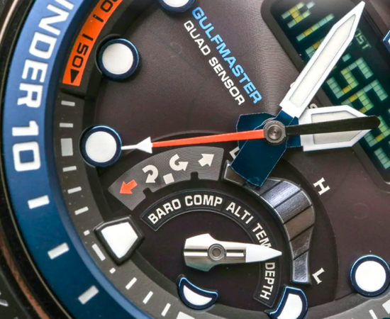 Casio GWN-Q1000-1A крупный план