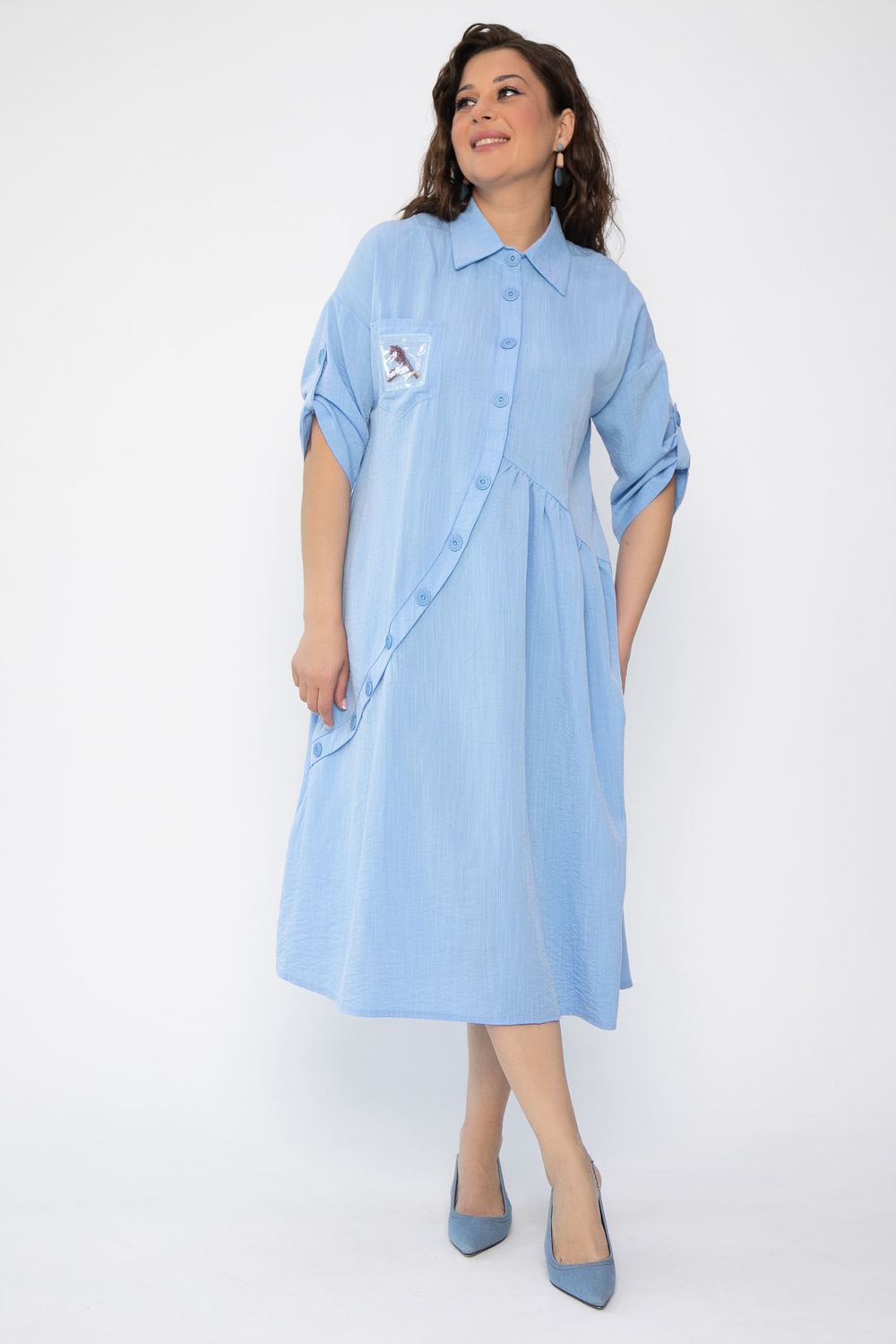 Платье Индира (голубое) П15684-5М LT Collection