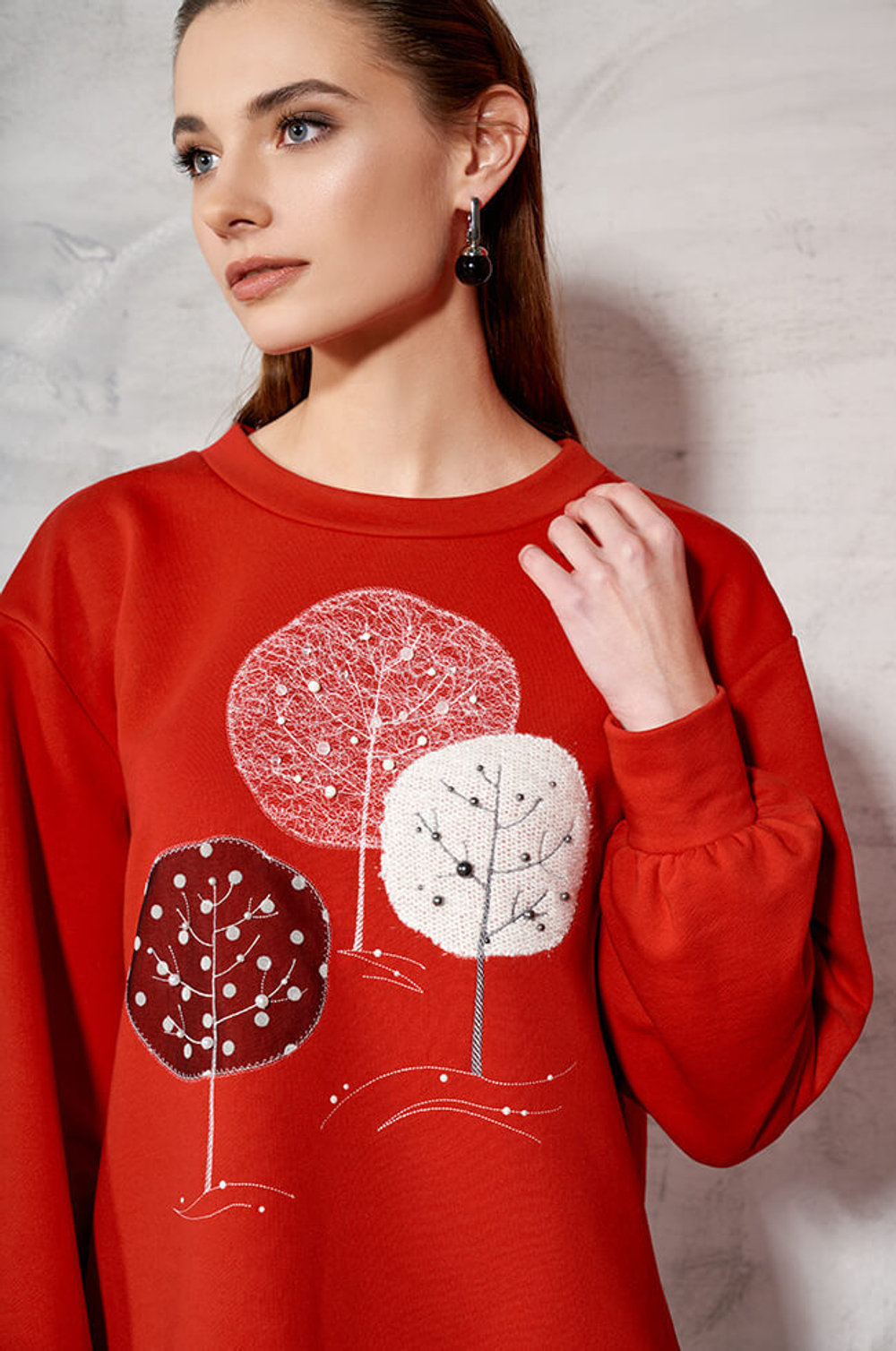 22544 Джемпер женский (красный)