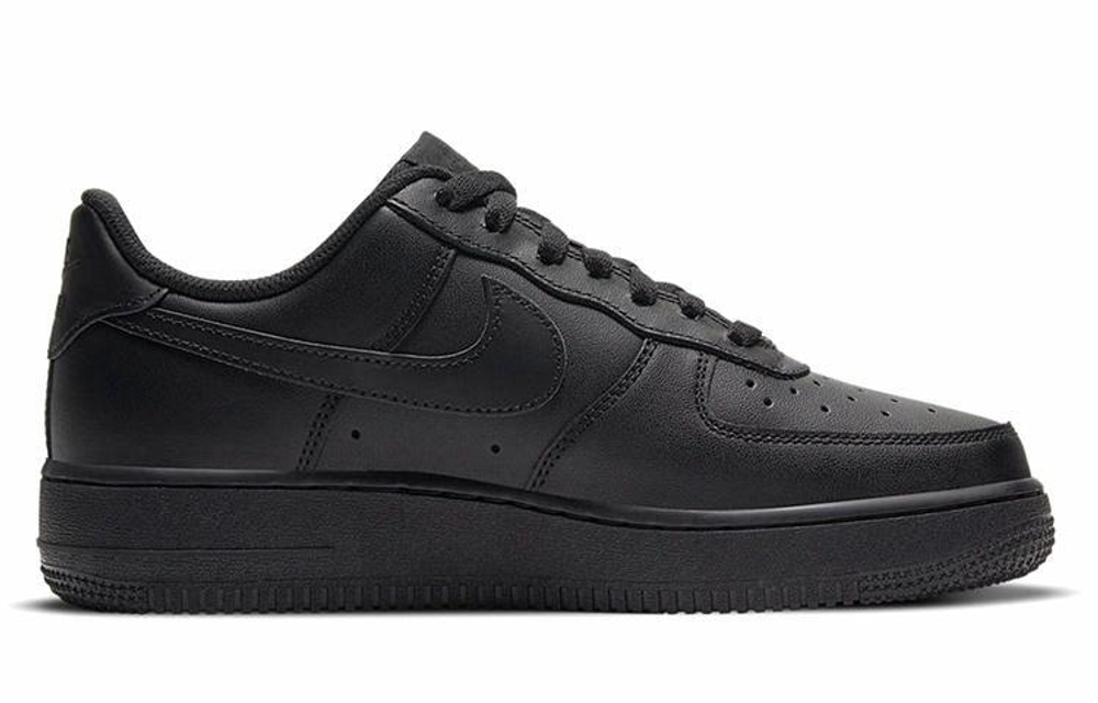 Кроссовки Nike Air Force 1 Low Triple Black (Женская размерная сетка)