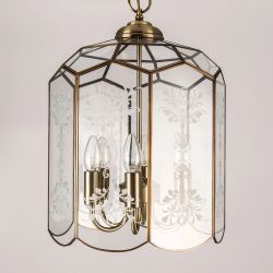 Citilux Витра-2 CL442260 Люстра подвесная витражная Бронза