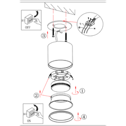 Светильник настенно-потолочный спот ЭРА OL8 GX53 WH под лампу Gx53, алюминий, цвет белый