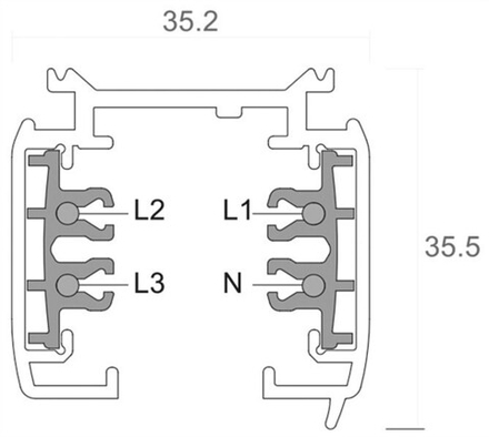 Трек накладной Deko-Light D Line 710004