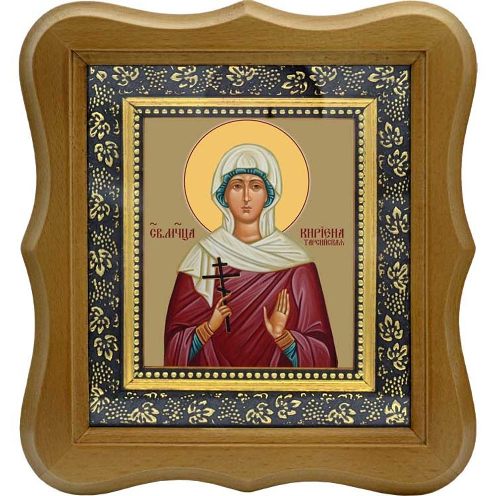 Кириена Тарсийская мученица. Икона на холсте.
