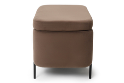 Пуф Gloria овальный Коричневый с ящиком