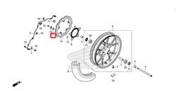 45223-MGC-003. SPRING, FR. DISK. HONDA
