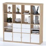 Cтеллаж Фора 16, 147*147*38 см, дуб беленый