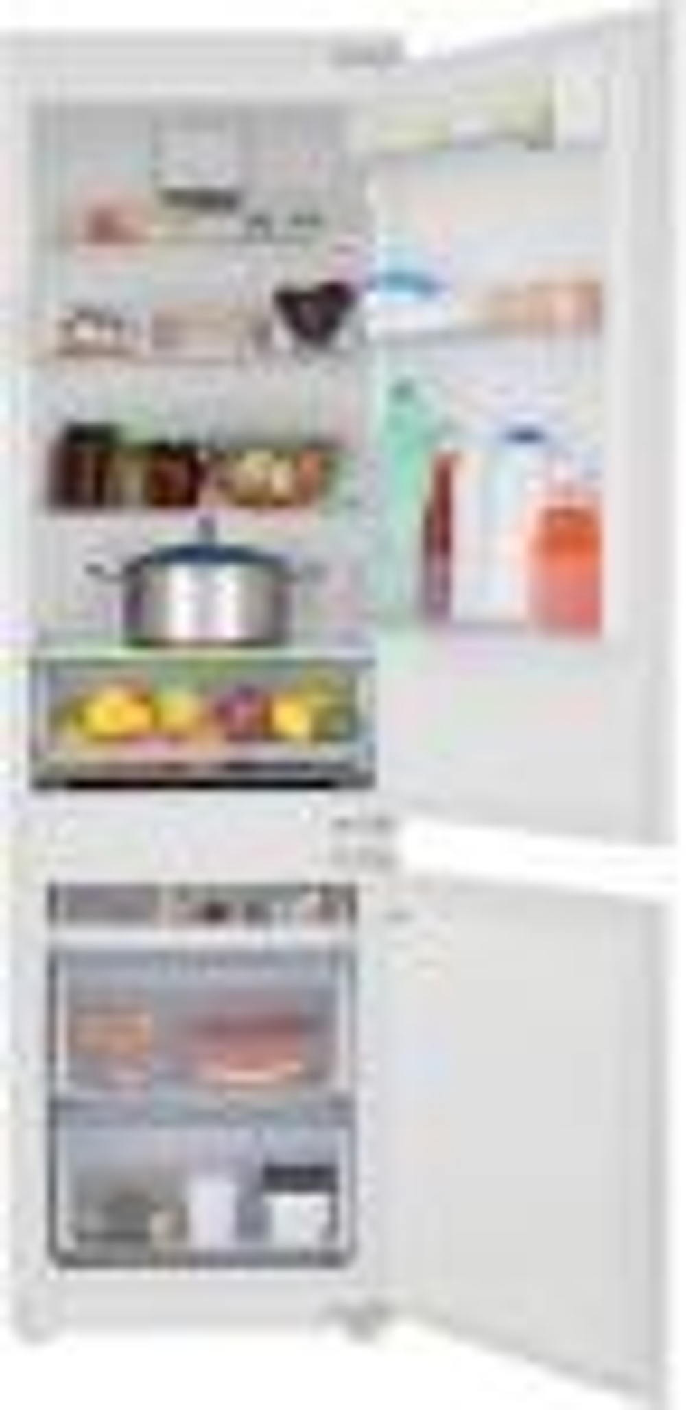 Встраиваемый двухкамерный холодильник Zugel ZRI1781NF