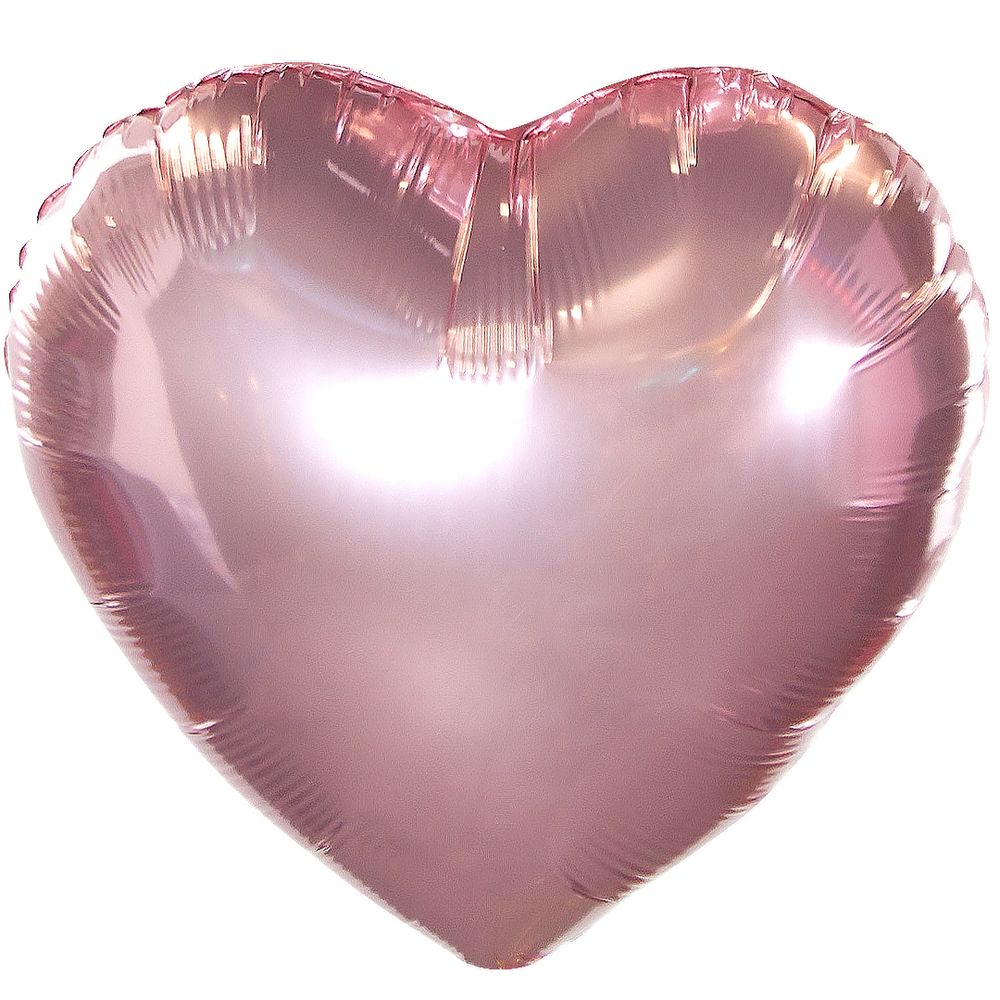 Шар (18"/46 см) Сердце, Розовый