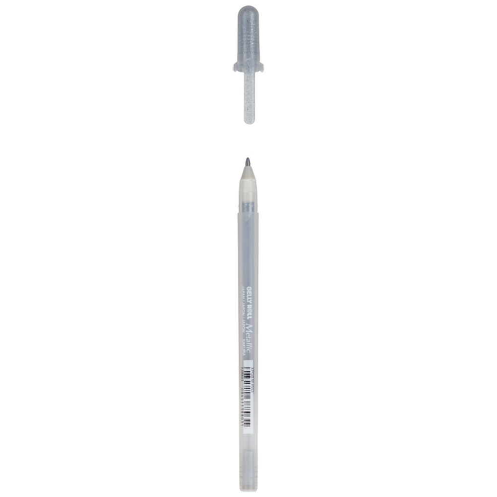 Ручка гелевая Sakura "Gelly Roll Metallic" серебро металлик, 1,0мм