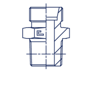 Штуцер FC DS14 BSPT 1/2 (корпус)