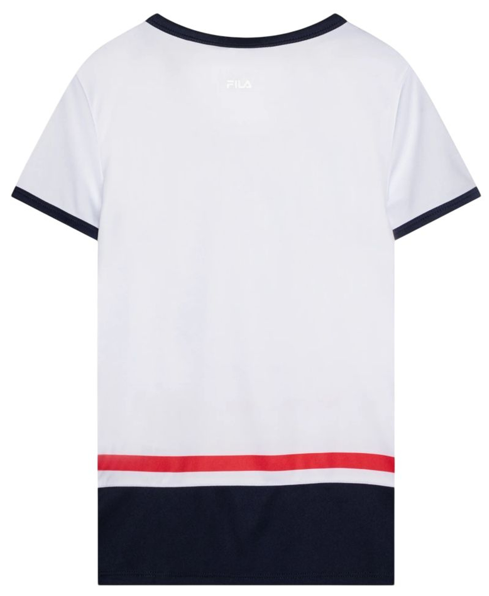 Футболка для девочки Fila Elisabeth - white/navy