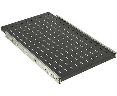 ЦМО Полка перфорированная выдвижная с телескопическими направляющими, глубина 750 мм, цвет черный