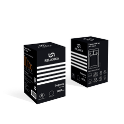 Термос для еды Relaxika 301 (1 литр), черный