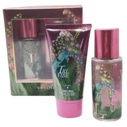 Парфюмированный набор V.V.LOVE TRLVIBE лосьон и спрей 90 мл