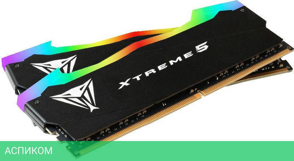 Оперативная память Patriot Viper Xtreme 5 RGB 2X16GB DDR5 8000MHz (PVXR532G80C38K)
