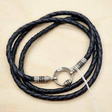 190014 Кожаный шнурок с переходником