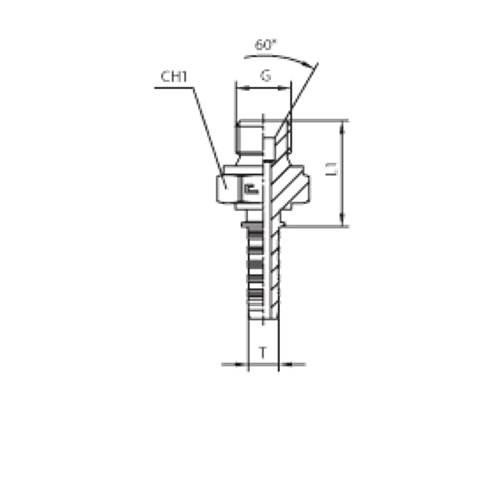 Фитинг DN 12 BSP (Ш) 3/4