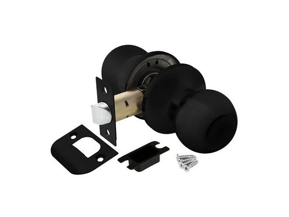 Замок шар Черный без фиксатора 6082 BL-P