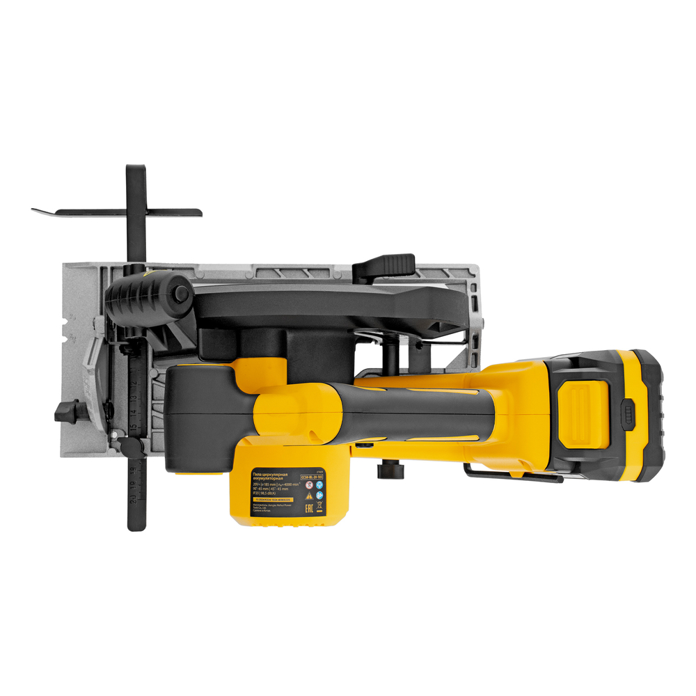 Пила циркулярная аккумуляторная бесщет. CCSH-BL-20-185, 185 мм, Li-Ion, 20 В// Denzel