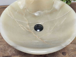 Каменная раковина из оникса Bowl Yellow Small TinLip BO-01021 (40*40*15)