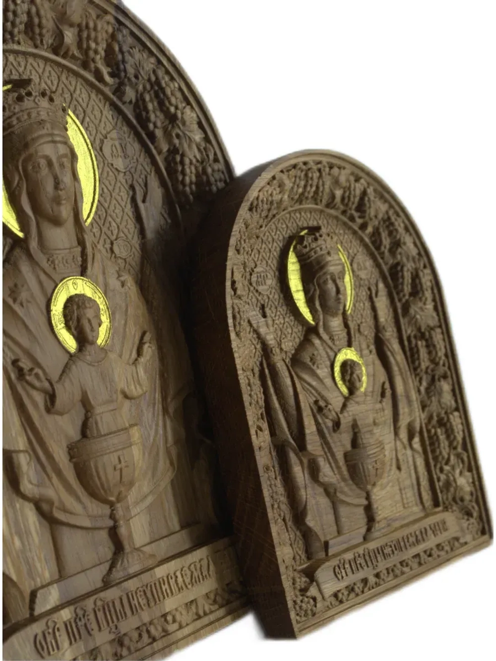 Освященная Икона Божией Матери Неупиваемая Чаша дуб малая